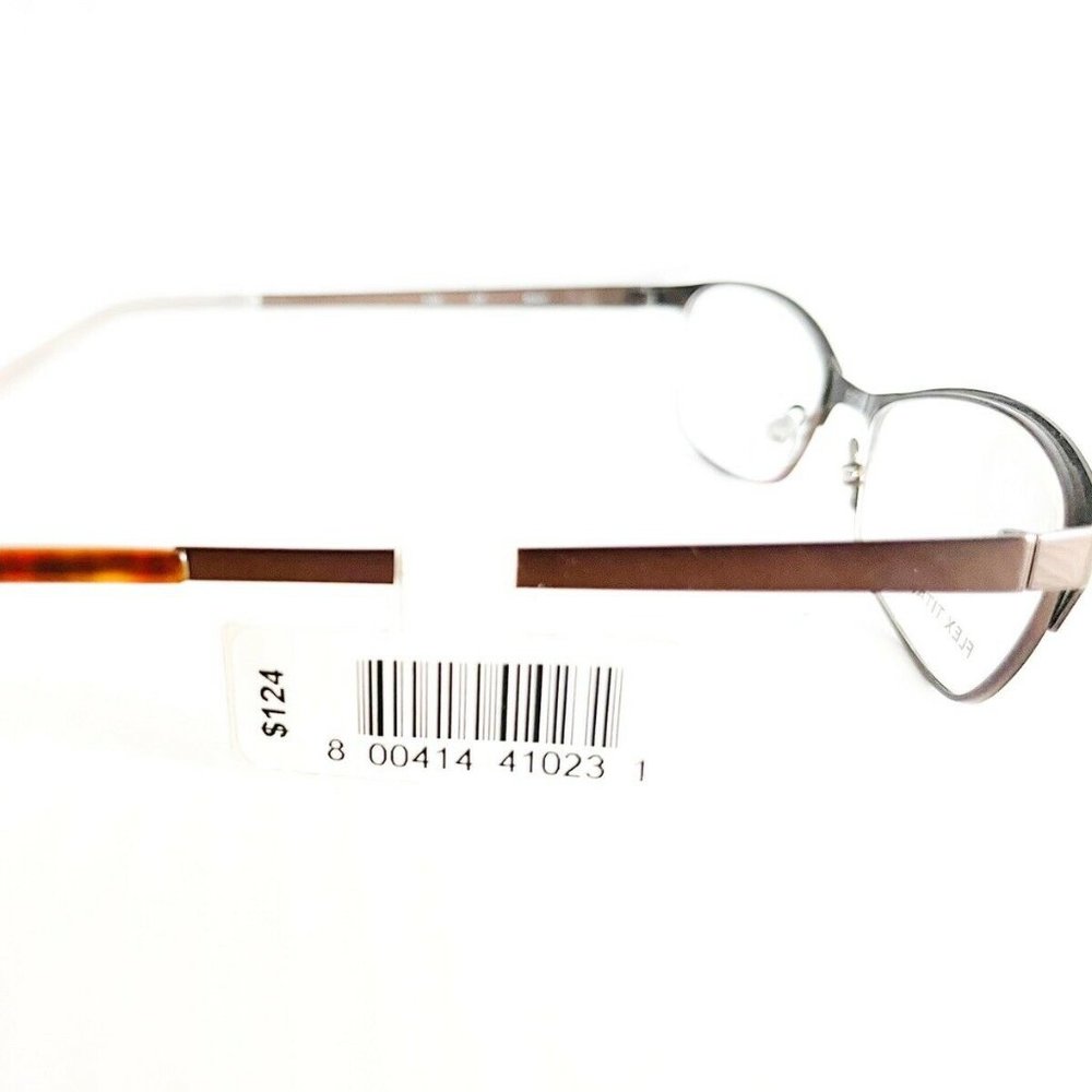 Flex Titanium RX Eyeglasses Frame Brwn 52-16-135